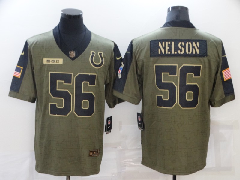 Men's Indianapolis Colts Quenton Nelson #56 Brown Alternate Jersey